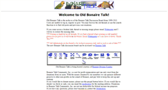 Desktop Screenshot of oldbonairetalk.com